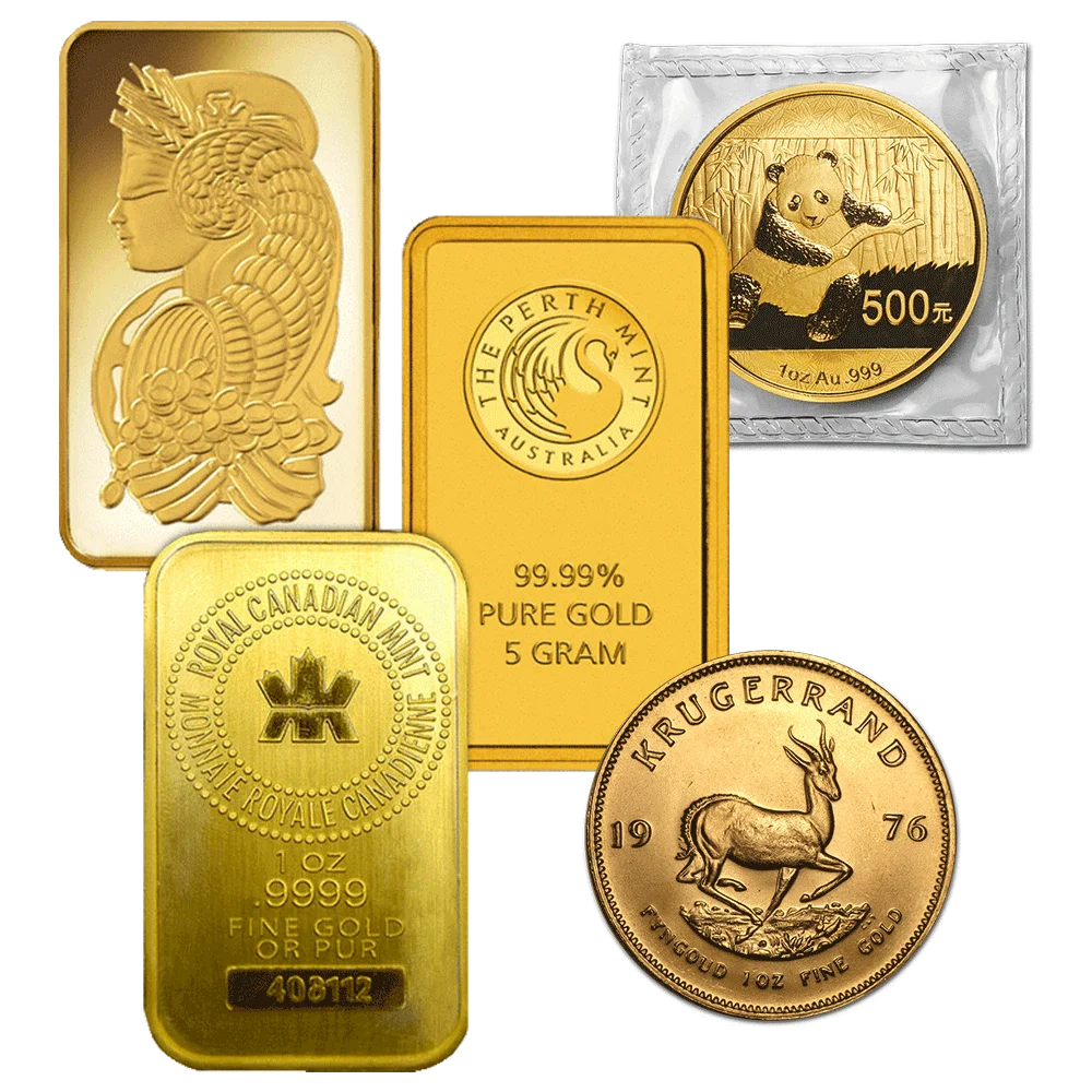Sell Gold - Gold Bars, Gold Coins, Gold Panda, Gold Krugerrand