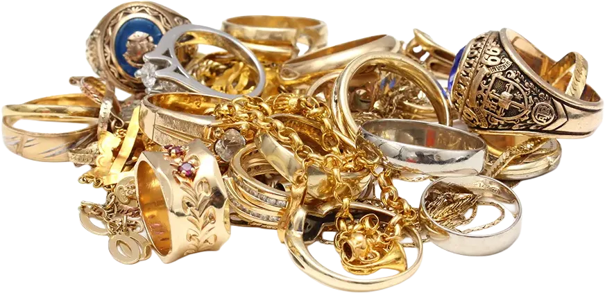 Sell Gold Jewelry - Sell Jewelry - Pile Of Gold Jewelry - Scrap Gold