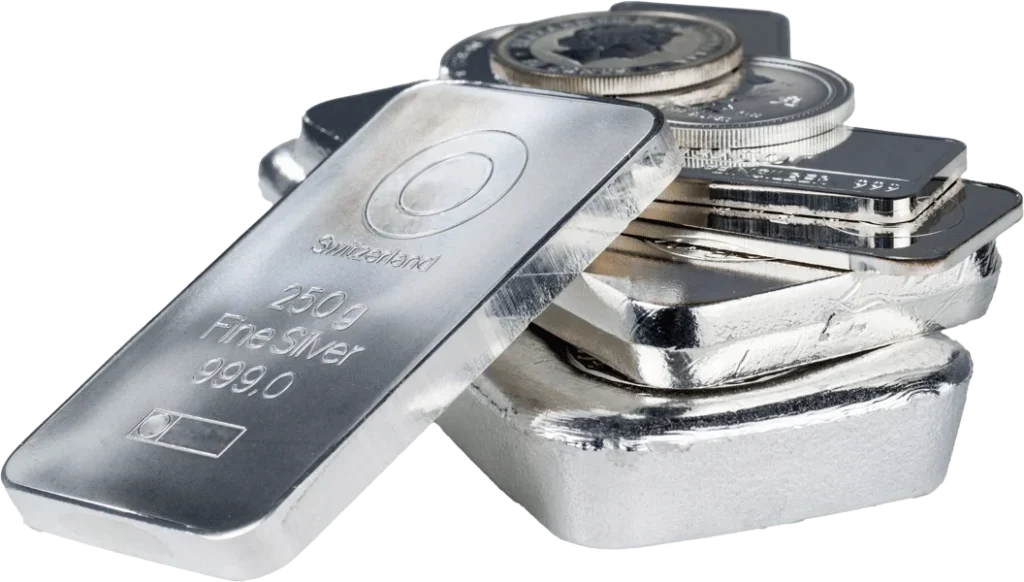 Silver Bars Silver Coins Silver Bullion - Types Of Silver We Buy